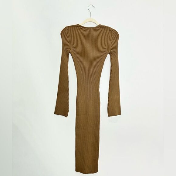 NWT Anine Bing Sia Ribbed Midi Dress - Picture 12 of 13